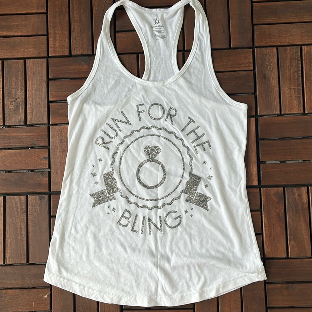 Sparkle Athletic Run for the bling tank
